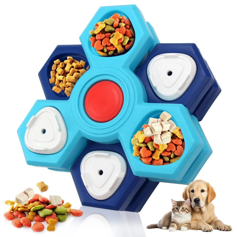 Dog Puzzle Toys Interactive Dog Training Slow Feeder Tray Anti‑Choking Boredom Relief Pet Feeding Supplies for Small Medium Dogs