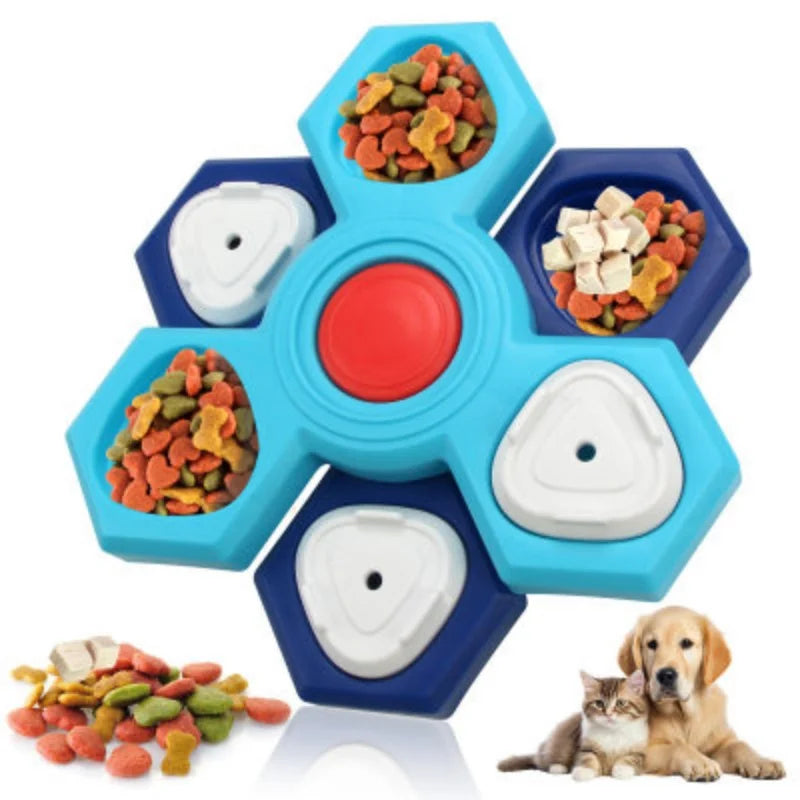Dog Puzzle Toys Interactive Dog Training Slow Feeder Tray Anti‑Choking Boredom Relief Pet Feeding Supplies for Small Medium Dogs