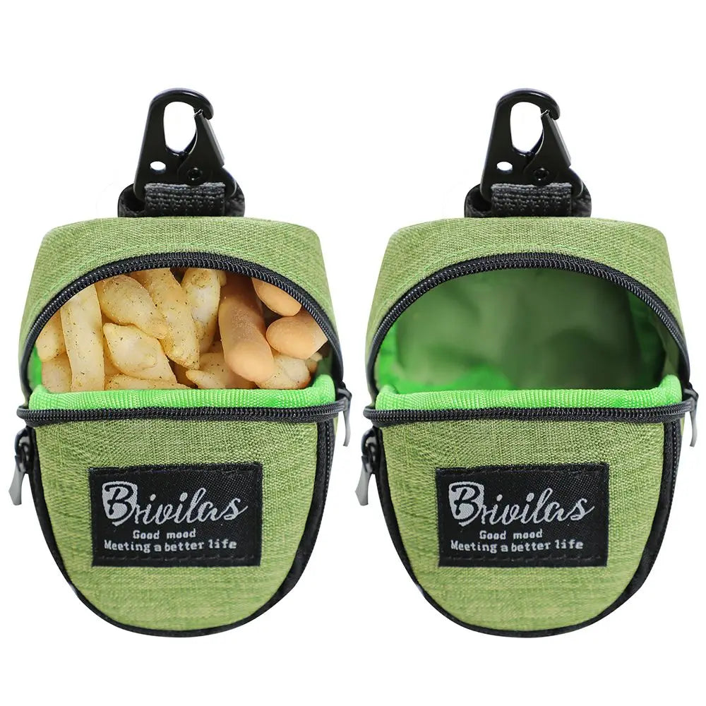 Pet Dog Treat Pouch Portable Multifunction Dog Training Bag Outdoor Travel Dog Poop Bag Dispenser Durable Pet Accessories