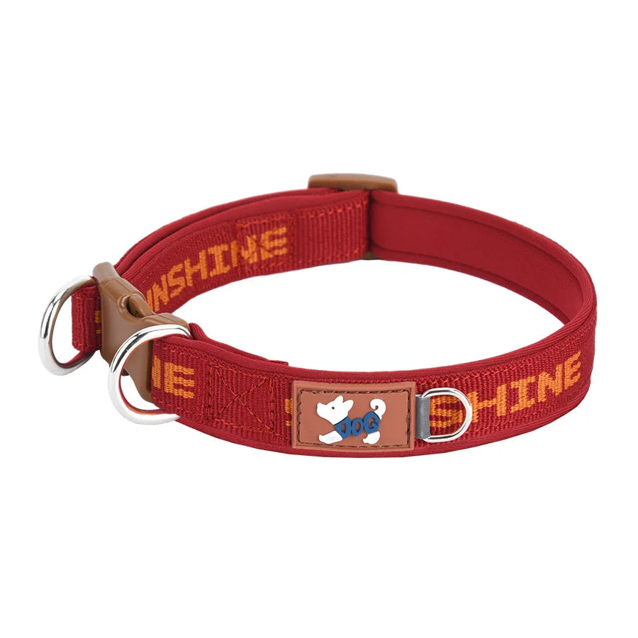 CP570--Pet dog adjustable collar，Two metal D-ring and durable buckle，Colorful prints，Suitable for large, medium, and small dogs.