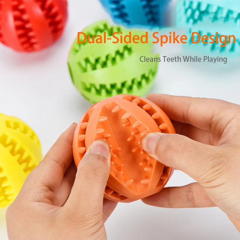 Dog Treat Toy Ball Dog Tooth Cleaning Toy Interactive Dog Toys Treat Dispensing Ball Dental Care Toy Cognitive dog toy Chew Toys