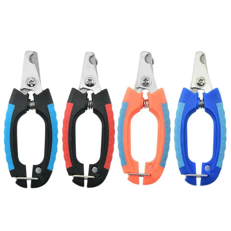 SU 1Pcs Stainless Steel Grooming Scissors Clippers Professional Pet Dog Nail Clipper Cutterfor Animals Dogs Cats Rabbit