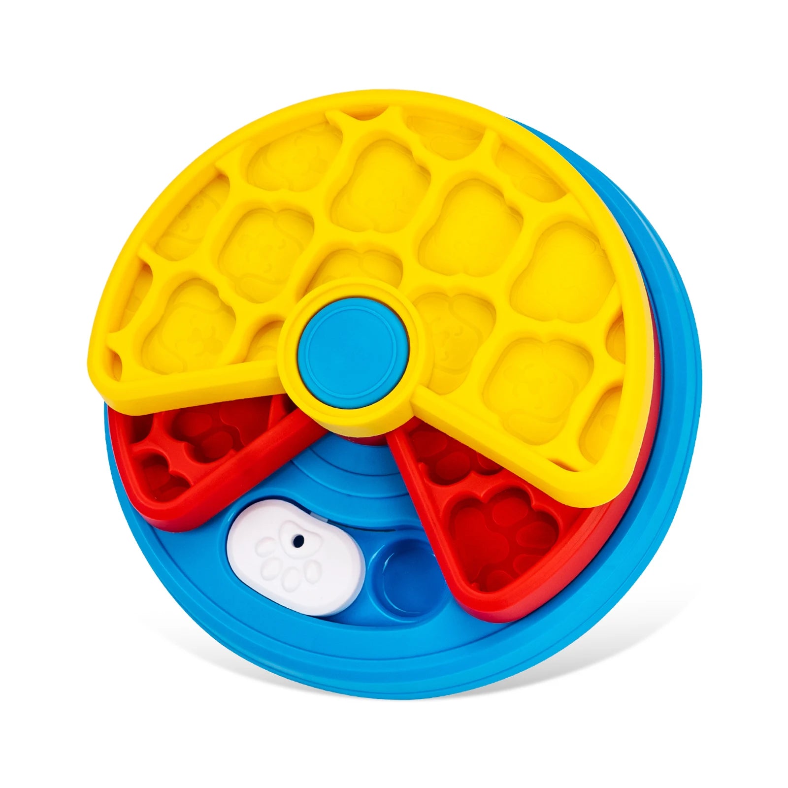 2-Layers Dog Puzzle Toys Slow Feeder Food Dispenser Interactive Increase Puppy IQ Anti-Choking Tableware Dog Licking Plates