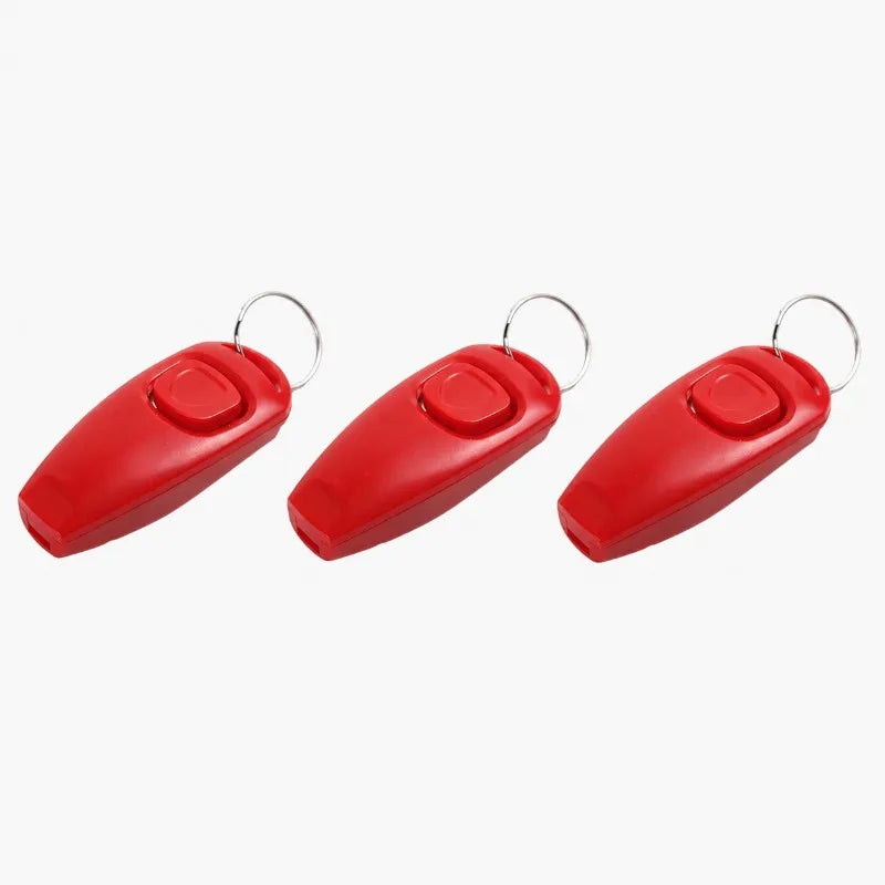 Pet Dog Training Clicker Whistle 2 in 1 with Wrist Strap Puppy Recall Obedience Tool for Outdoor Walking Command Training Signal