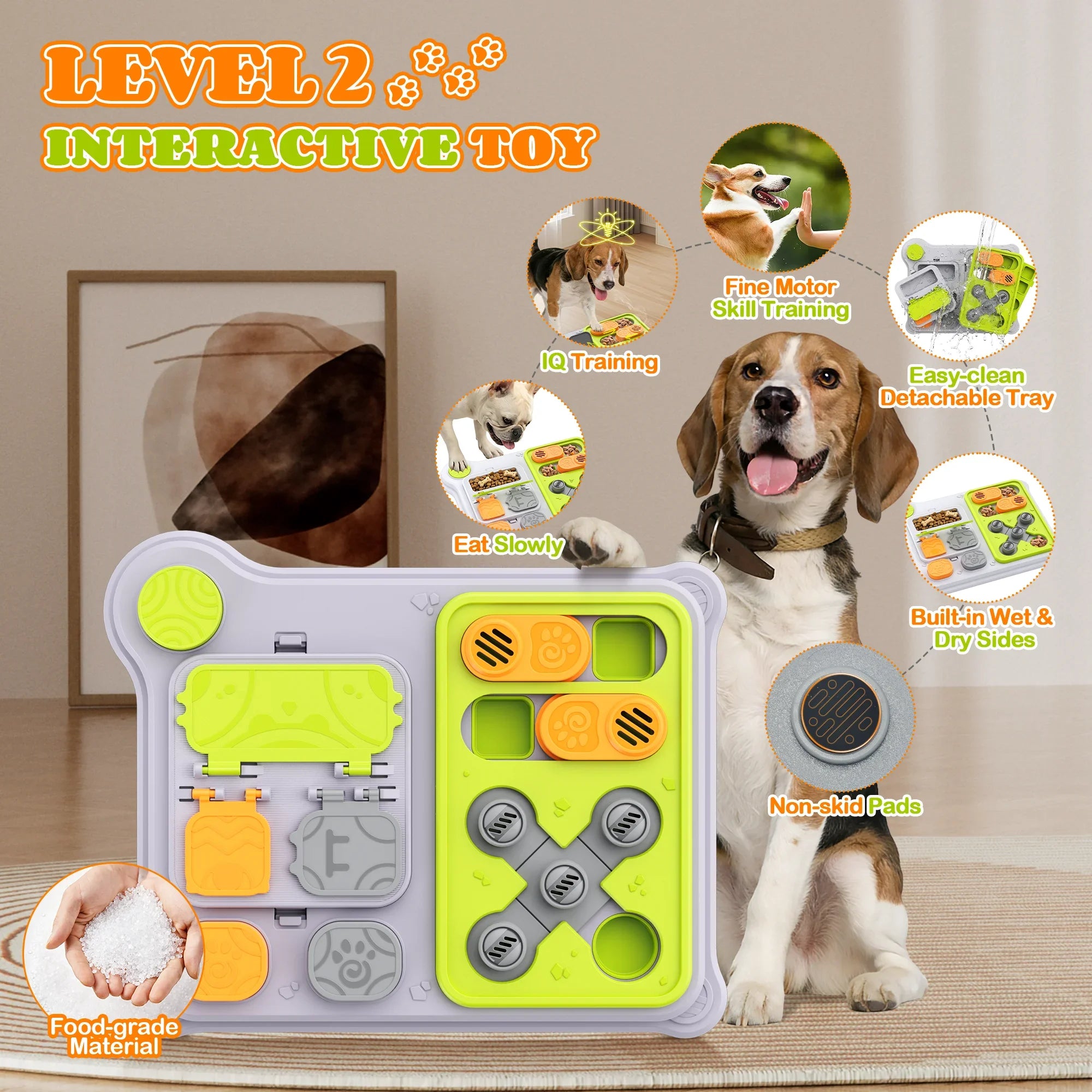 Dog Puzzle Toy & Pet Feeder - Treat Dispensing Toy for IQ Training, New Arrival, Ideal for Small/Medium Dogs