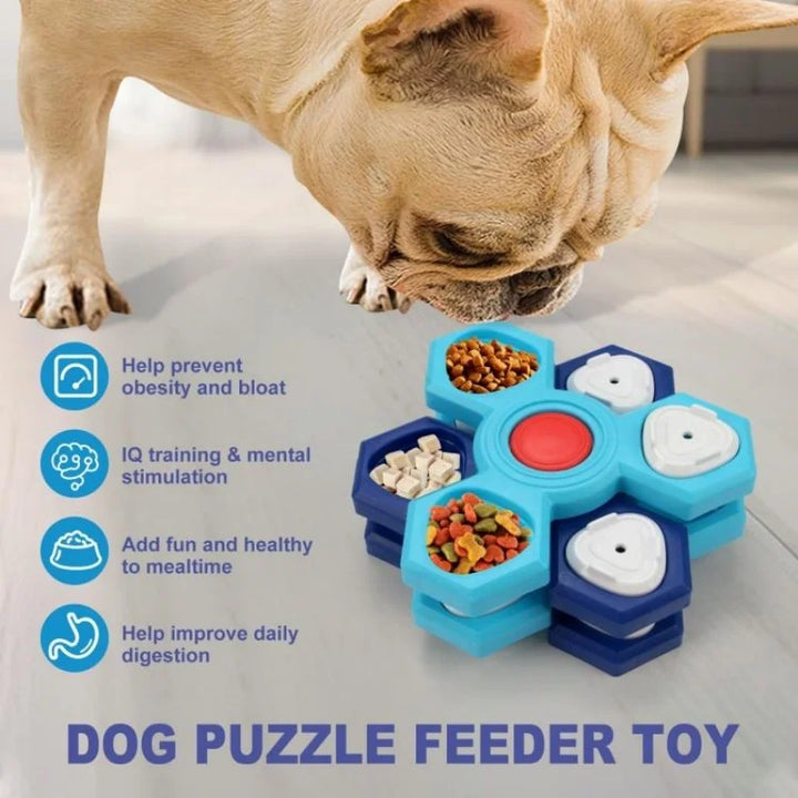 Dog Puzzle Toys Interactive Dog Training Slow Feeder Tray Anti‑Choking Boredom Relief Pet Feeding Supplies for Small Medium Dogs