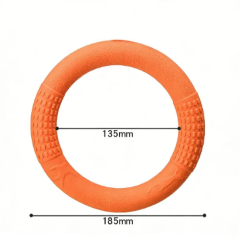 Dog Ring Toys Indestructible Chewing Flying Floating Training Tools Fetch for Small Medium Large Dogs Throwing Catching Flying