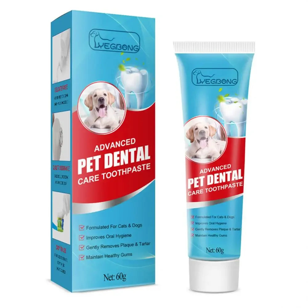 Pet Toothpaste for Dogs & Cats, Edible Oral Care, Fresh Breath, Tartar & Plaque Removal, Teeth Cleaning Pet Products