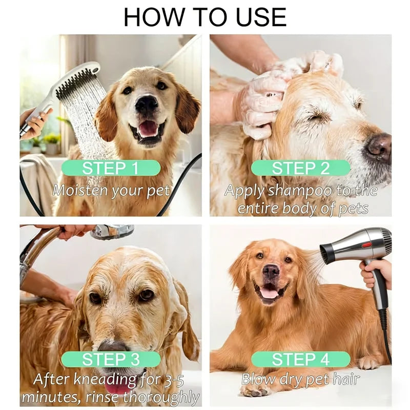 4-in-1 Calming Pet Shampoo Conditioner Cleans, Conditions, Detangles, Moisturizes. Spa-Like Care. Thick Lather Fluffy Smooth. 150g