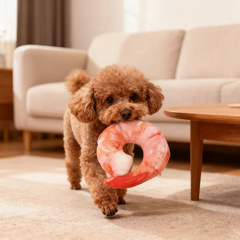 Eco-Friendly Durable Plush Pizza Pet Toy Interactive Chew Teeth Training Toy With BB Sound For Dogs And Cats Puppy Kitten