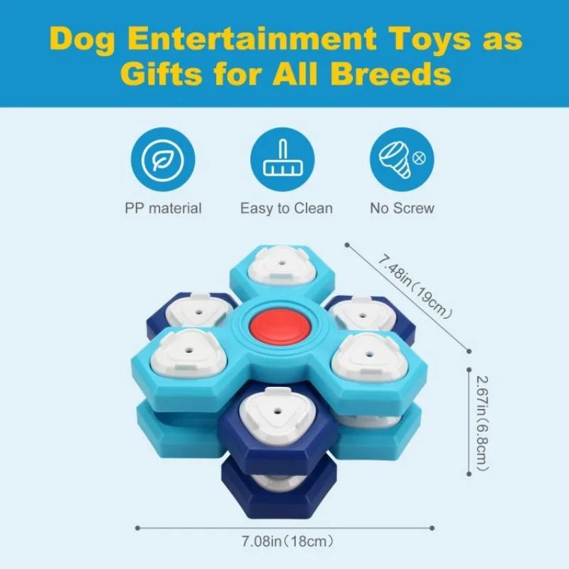 Dog Puzzle Toys Interactive Dog Training Slow Feeder Tray Anti‑Choking Boredom Relief Pet Feeding Supplies for Small Medium Dogs