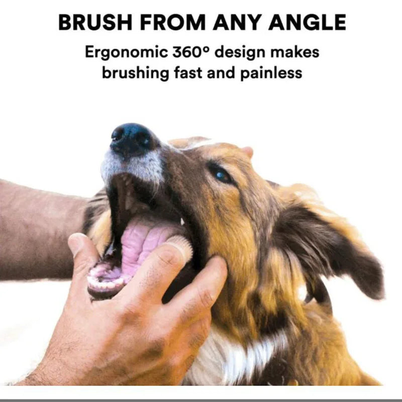 Dog Super Soft Pet Finger Toothbrush Teeth Cleaning Breath Care Nontoxic Silicone Tooth Brush Cat Dog Toothbrush Pet Products