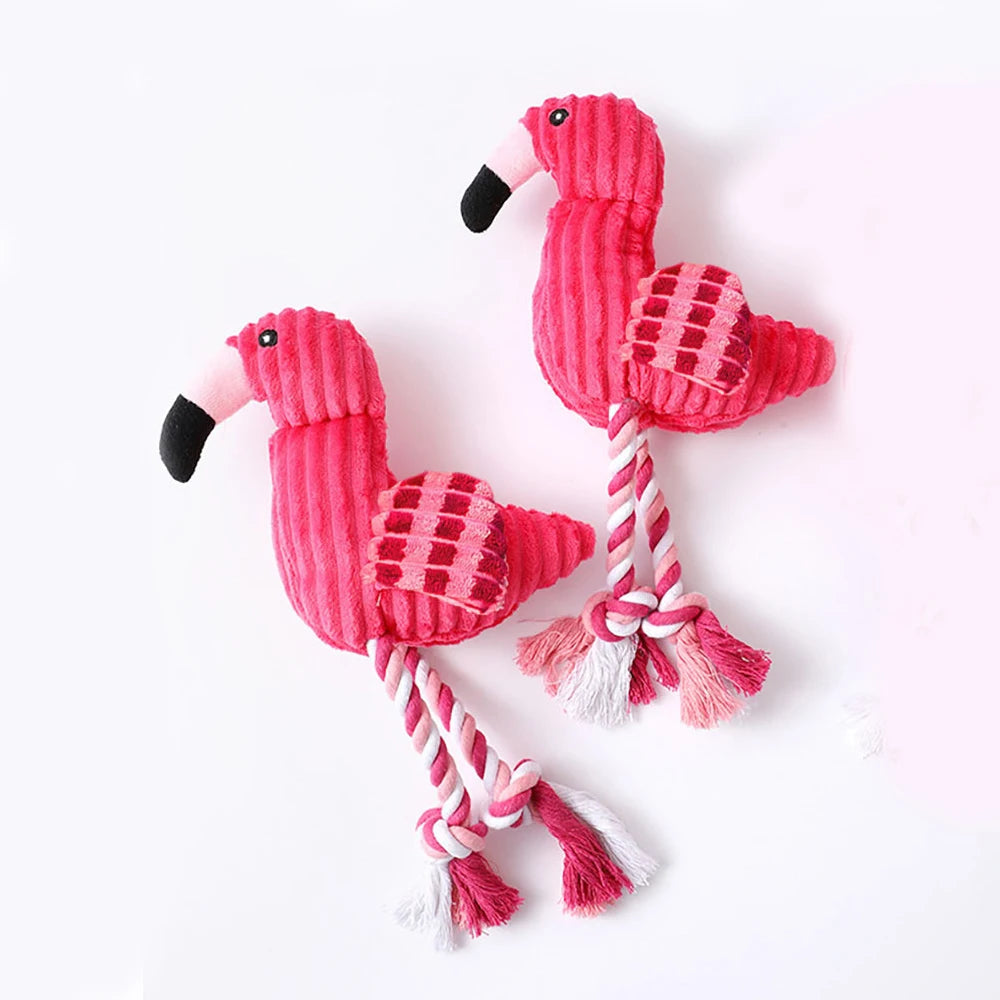 Animal Shape Squeaky Toys Plush Dog Toy Cute Bite Resistant Corduroy Dog Toys for Small Large Dogs Puppy Accessories Pet Product