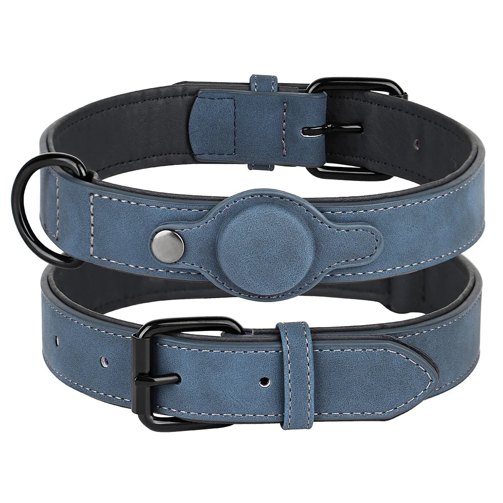 Dog Collar High Quality PU Leather Pet Collars Anti-lost Tag Collar Adjustable for Small Medium Dogs Chihuahua Pug  Accessories