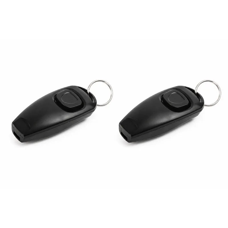 Pet Dog Training Clicker Whistle 2 in 1 with Wrist Strap Puppy Recall Obedience Tool for Outdoor Walking Command Training Signal