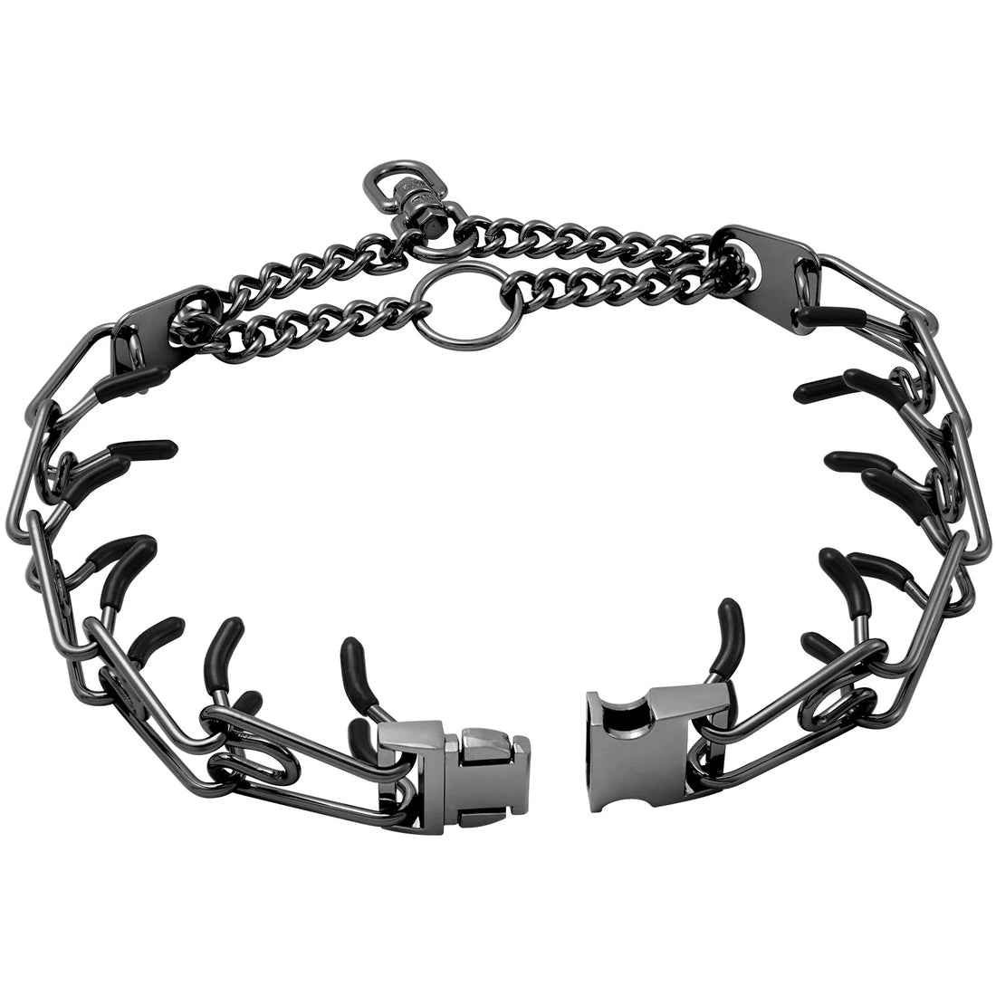 Dog Training Collar Effective Pinch With Comfort Anti Pull Training Adjustable Multi-size Stainless Steel Pet Prong Choke Collar
