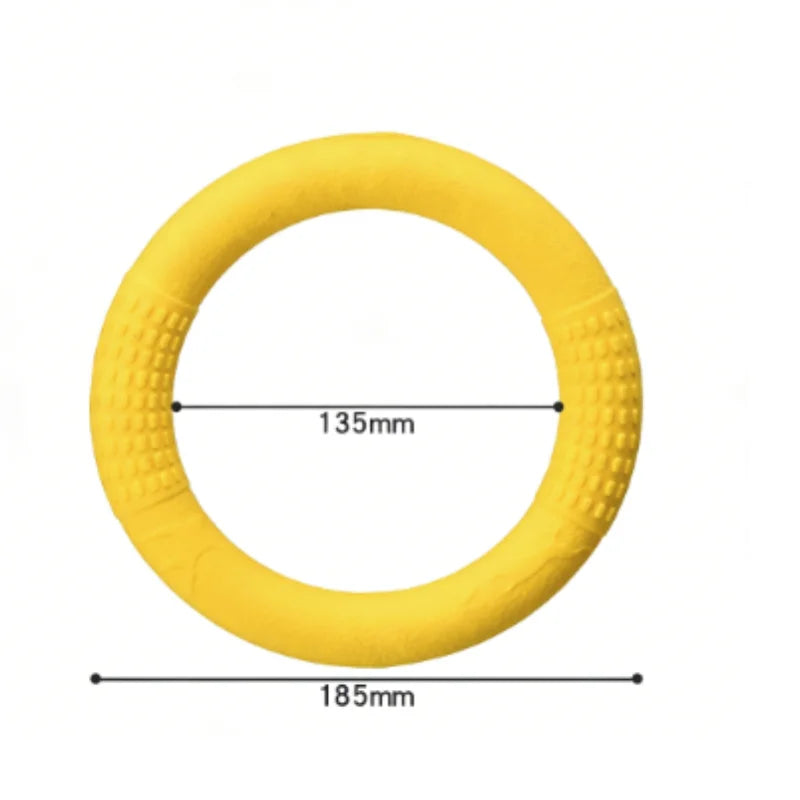 Dog Ring Toys Indestructible Chewing Flying Floating Training Tools Fetch for Small Medium Large Dogs Throwing Catching Flying