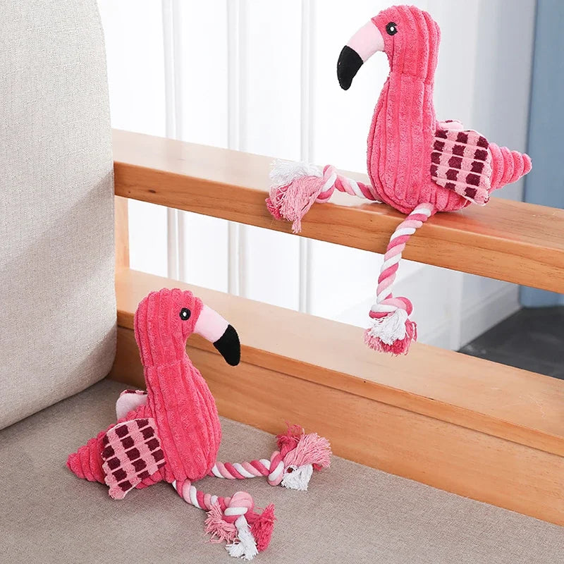 Animal Shape Squeaky Toys Plush Dog Toy Cute Bite Resistant Corduroy Dog Toys for Small Large Dogs Puppy Accessories Pet Product