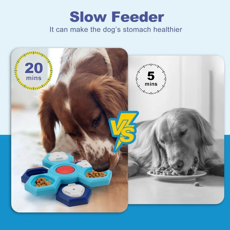 Dog Puzzle Toys Interactive Dog Training Slow Feeder Tray Anti‑Choking Boredom Relief Pet Feeding Supplies for Small Medium Dogs