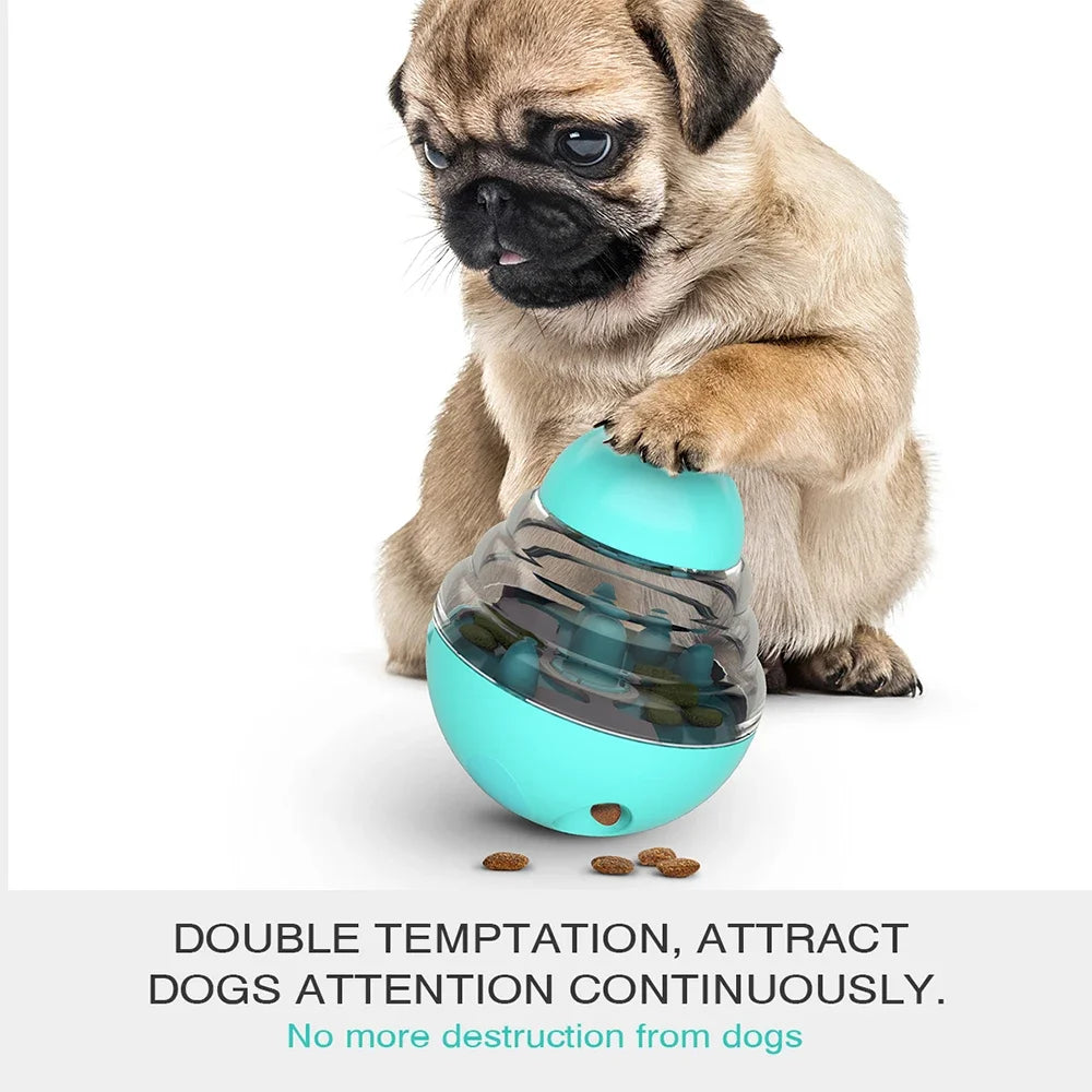 Dog Toy Treat Dispenser For Small Big Dogs Interactive Shaking Leakage Food Container Increases IQ Tumbler Pet Track Rolling Toy
