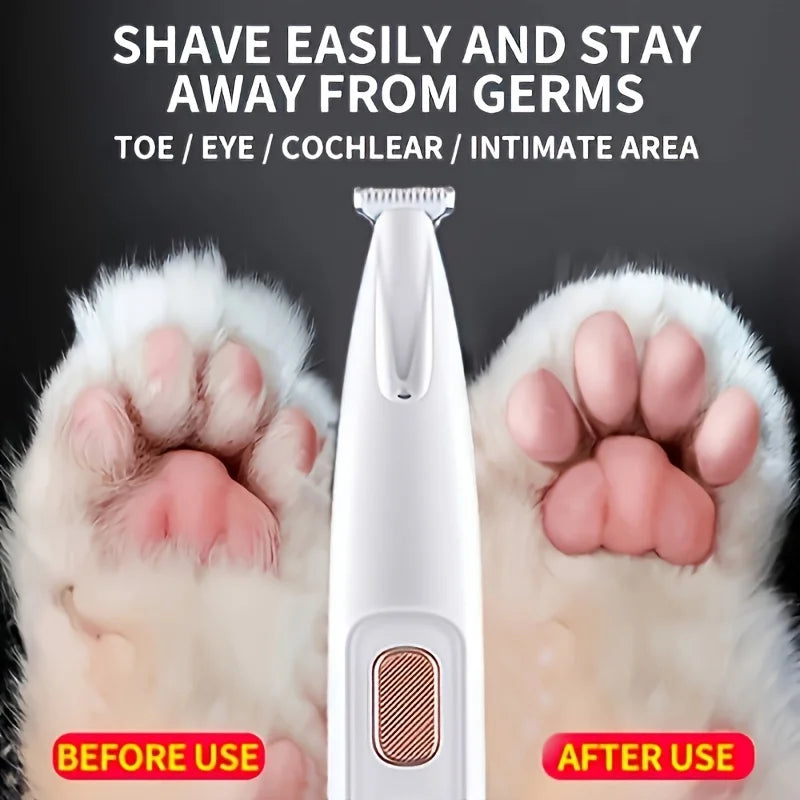 Professional Electric Pet Grooming Scissors, Quiet and Gentle Operation, Cordless Dog and Cat Hair Trimmer