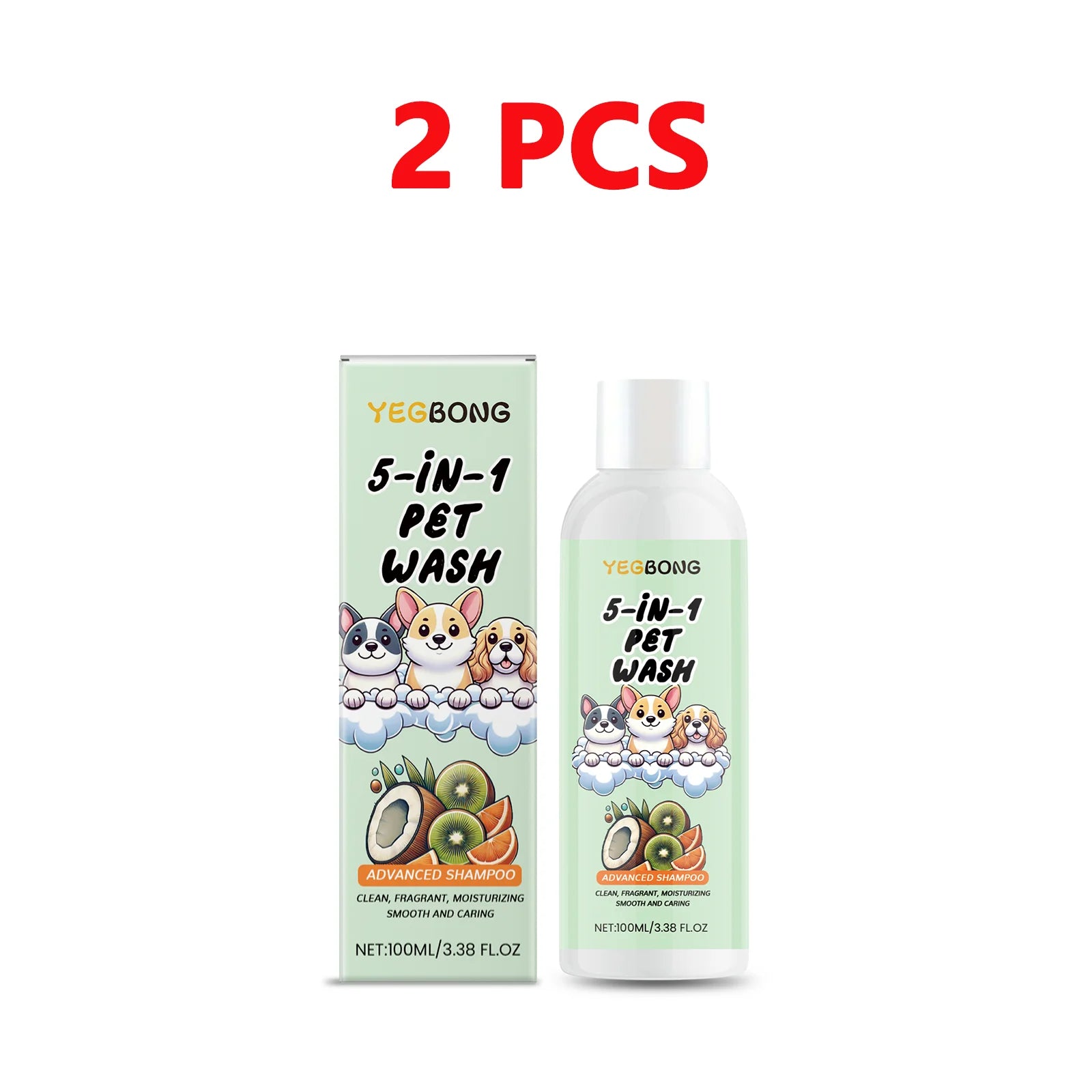 Coconut Scent Dog Shampoo Cleansing Moisturizing Pet Deodorizing with Long-Lasting Fragrance Soft Smooth Shiny Coat GroomingCare