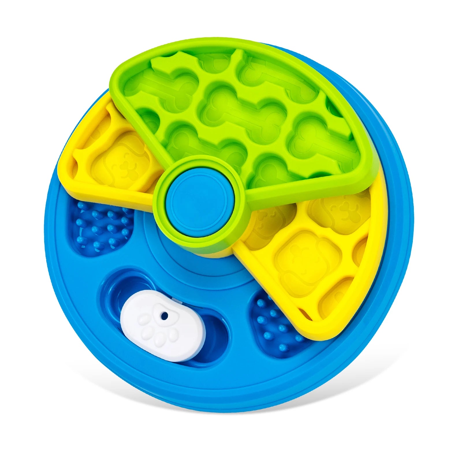 2-Layers Dog Puzzle Toys Slow Feeder Food Dispenser Interactive Increase Puppy IQ Anti-Choking Tableware Dog Licking Plates
