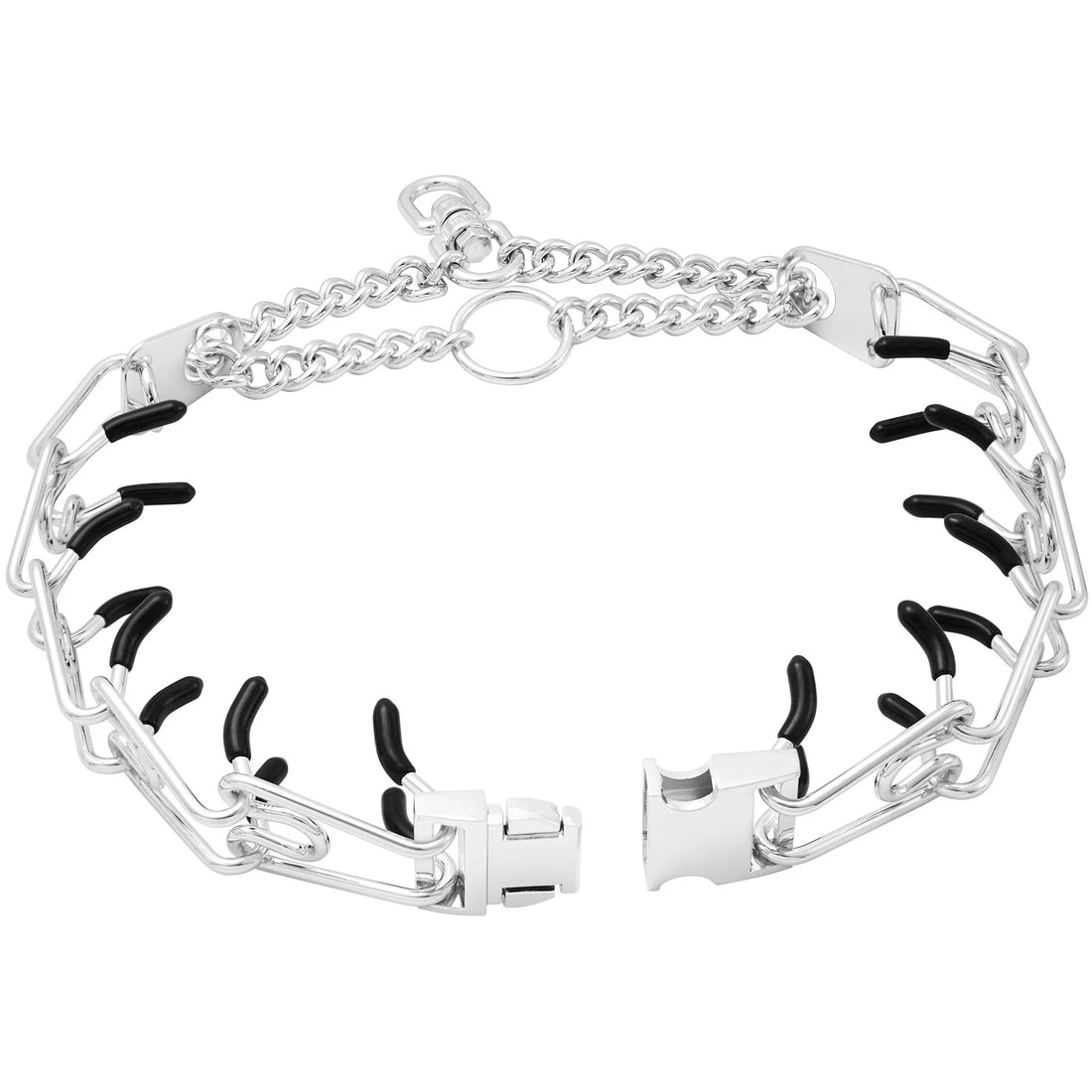 Dog Training Collar Effective Pinch With Comfort Anti Pull Training Adjustable Multi-size Stainless Steel Pet Prong Choke Collar