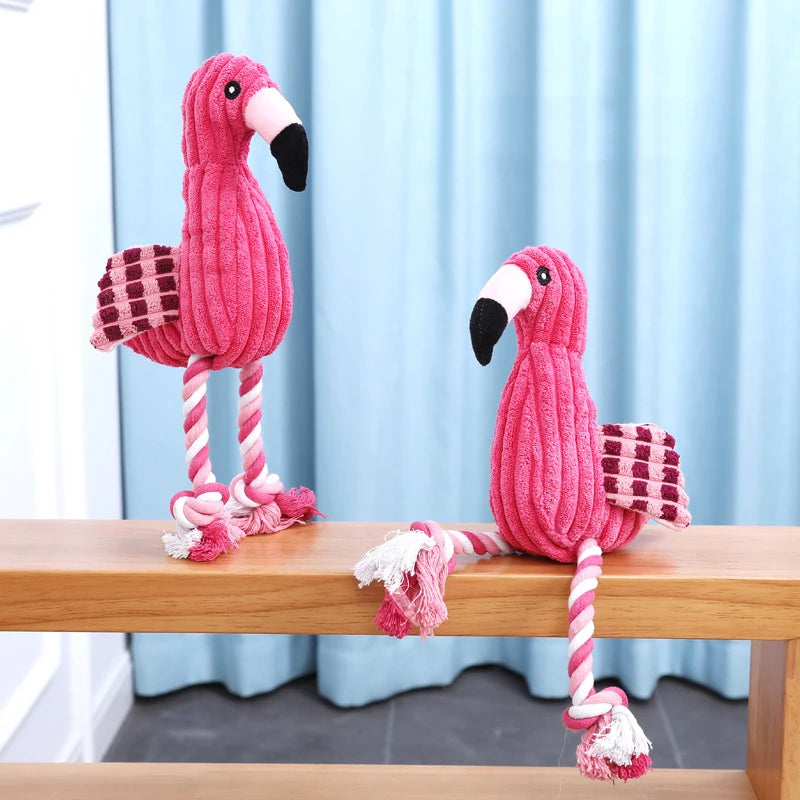 Animal Shape Squeaky Toys Plush Dog Toy Cute Bite Resistant Corduroy Dog Toys for Small Large Dogs Puppy Accessories Pet Product