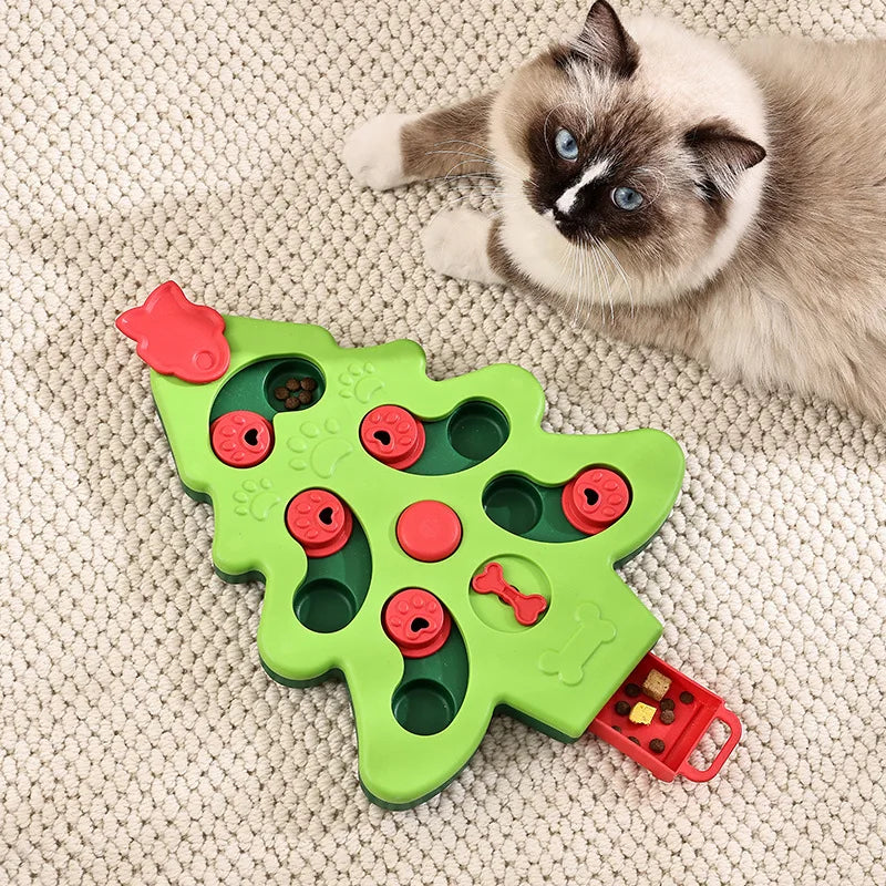 Dog Puzzle Toy & Pet Feeder - Treat Dispensing Toy for IQ Training, New Arrival, Ideal for Small/Medium Dogs