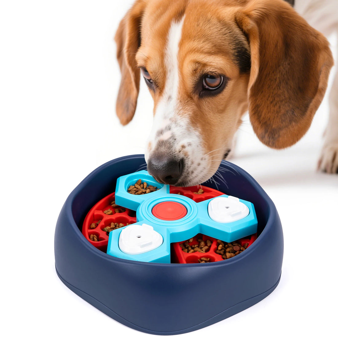 2-Layers Dog Puzzle Toys Slow Feeder Food Dispenser Interactive Increase Puppy IQ Anti-Choking Tableware Dog Licking Plates