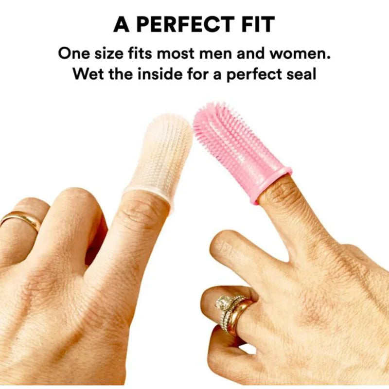 Dog Super Soft Pet Finger Toothbrush Teeth Cleaning Breath Care Nontoxic Silicone Tooth Brush Cat Dog Toothbrush Pet Products