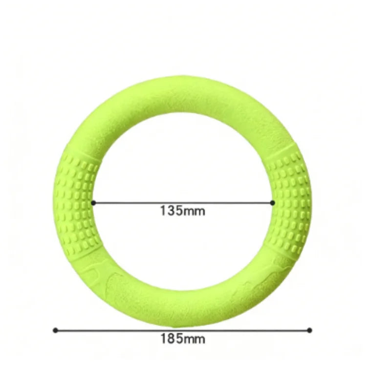 Dog Ring Toys Indestructible Chewing Flying Floating Training Tools Fetch for Small Medium Large Dogs Throwing Catching Flying