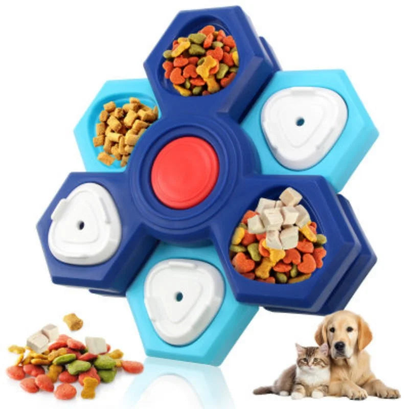 Dog Puzzle Toys Interactive Dog Training Slow Feeder Tray Anti‑Choking Boredom Relief Pet Feeding Supplies for Small Medium Dogs