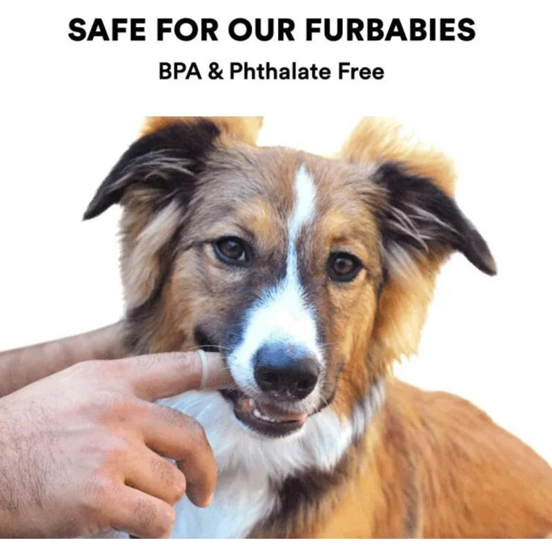 Dog Super Soft Pet Finger Toothbrush Teeth Cleaning Breath Care Nontoxic Silicone Tooth Brush Cat Dog Toothbrush Pet Products