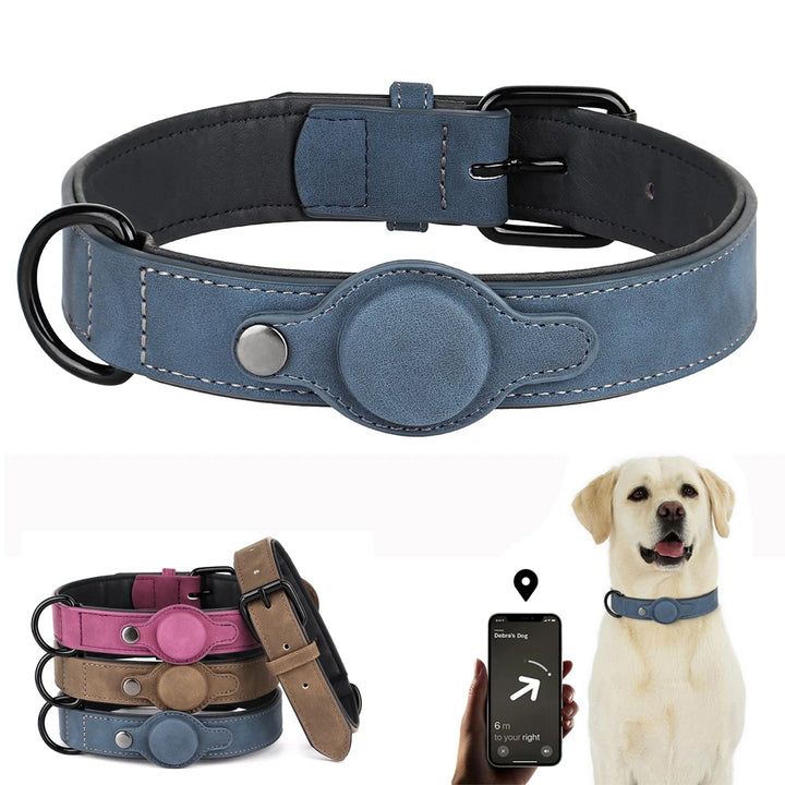 Dog Collar High Quality PU Leather Pet Collars Anti-lost Tag Collar Adjustable for Small Medium Dogs Chihuahua Pug  Accessories