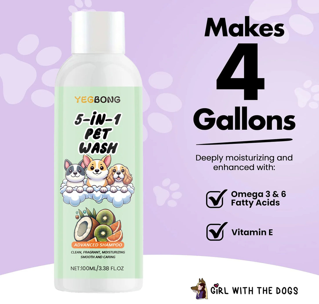 Coconut Scent Dog Shampoo Cleansing Moisturizing Pet Deodorizing with Long-Lasting Fragrance Soft Smooth Shiny Coat GroomingCare