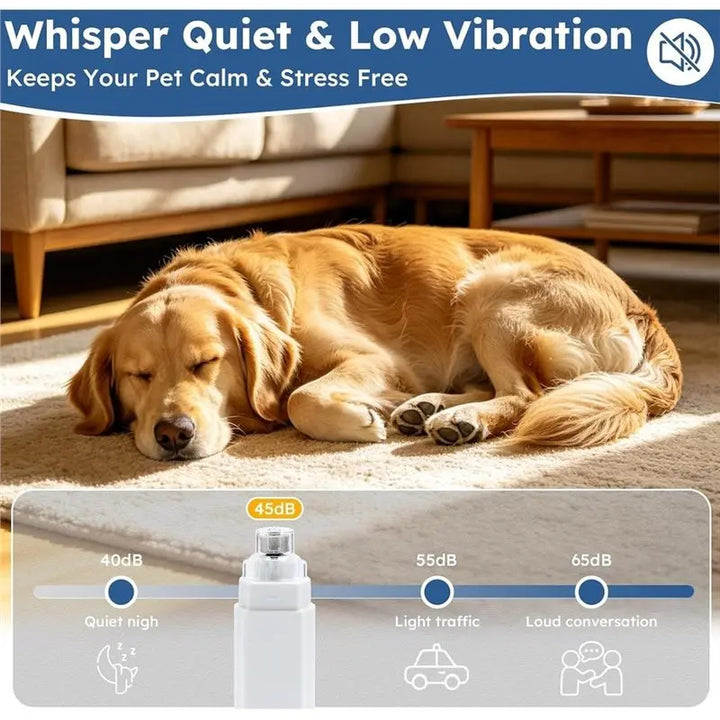 ABKO-5-Speed Dog Nail Grinder With LED Lights & Smart LED Screen