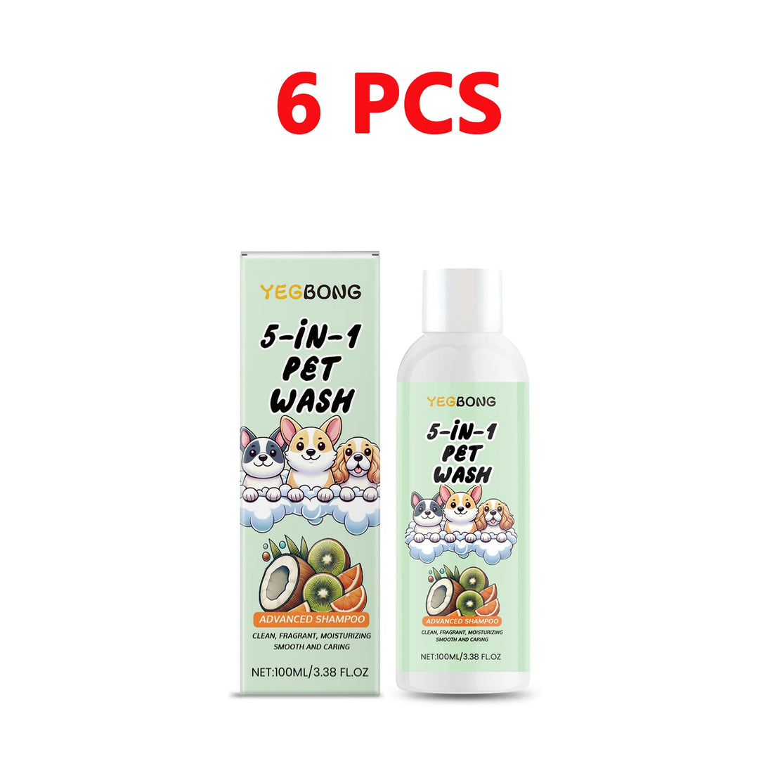 Coconut Scent Dog Shampoo Cleansing Moisturizing Pet Deodorizing with Long-Lasting Fragrance Soft Smooth Shiny Coat GroomingCare