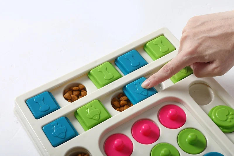 Dog Puzzle Toys Slow Feeder Interactive Increase Puppy IQ Food Dispenser Slowly Eating NonSlip Bowl Pet Cat Dogs Training Game