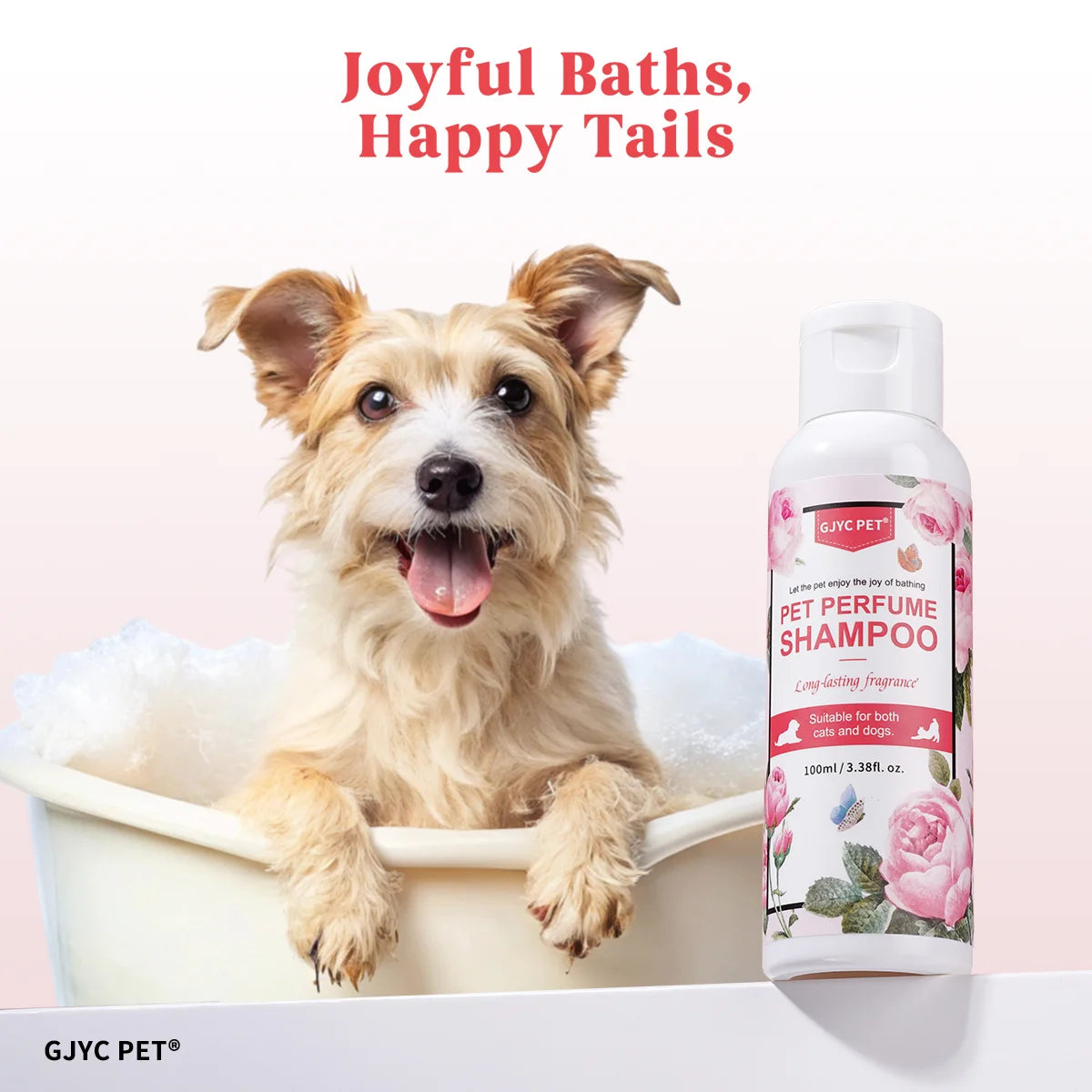 Perfumed Pet Shampoo for Dogs Cats | Natural Long Lasting Fragrance Odor Control PH Balanced for Sensitive Skin Daily Grooming