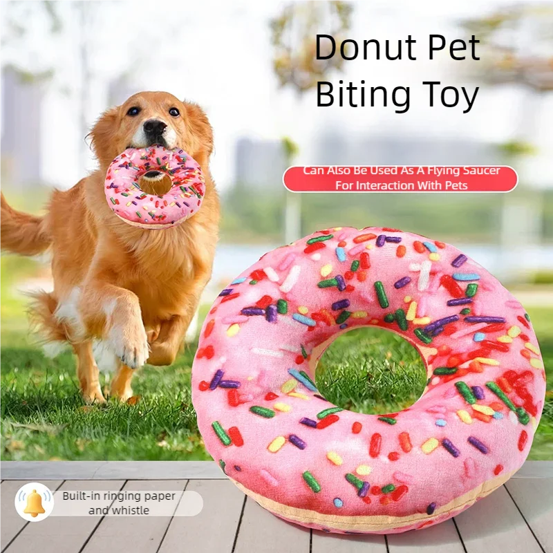 Eco-Friendly Durable Plush Pizza Pet Toy Interactive Chew Teeth Training Toy With BB Sound For Dogs And Cats Puppy Kitten
