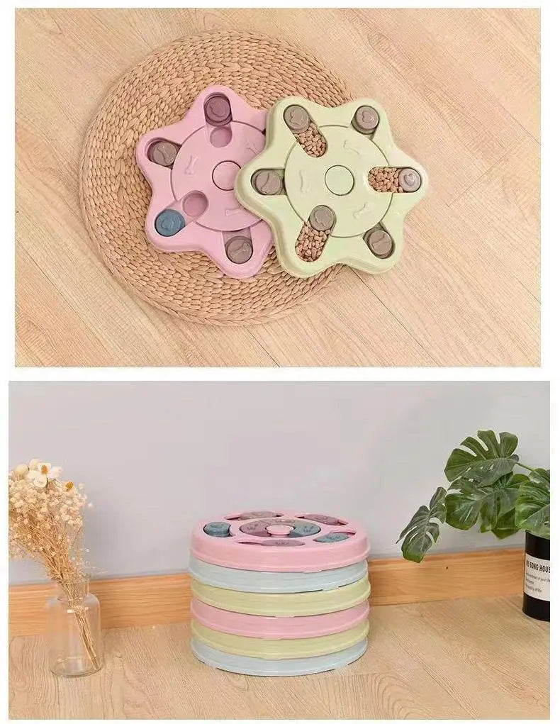 Dog Toys Puzzle Slow Feeder Interactive Increase Puppy IQ Food Dispenser Slowly Eating NonSlip Bowl Pet Cat Dogs Training Game