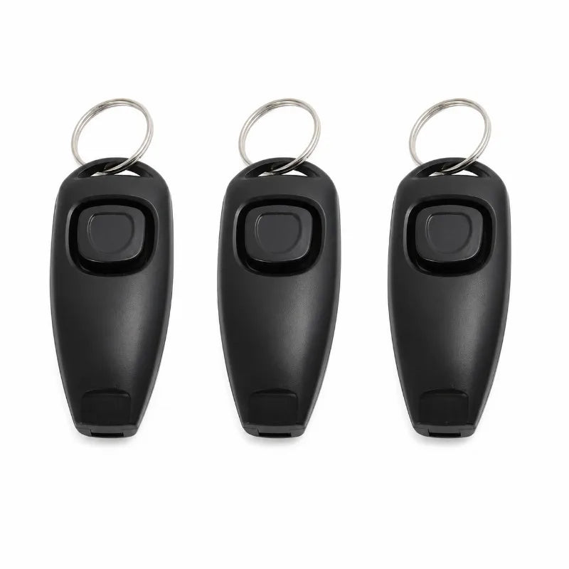 Pet Dog Training Clicker Whistle 2 in 1 with Wrist Strap Puppy Recall Obedience Tool for Outdoor Walking Command Training Signal