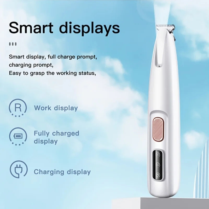 Professional Electric Pet Grooming Scissors, Quiet and Gentle Operation, Cordless Dog and Cat Hair Trimmer