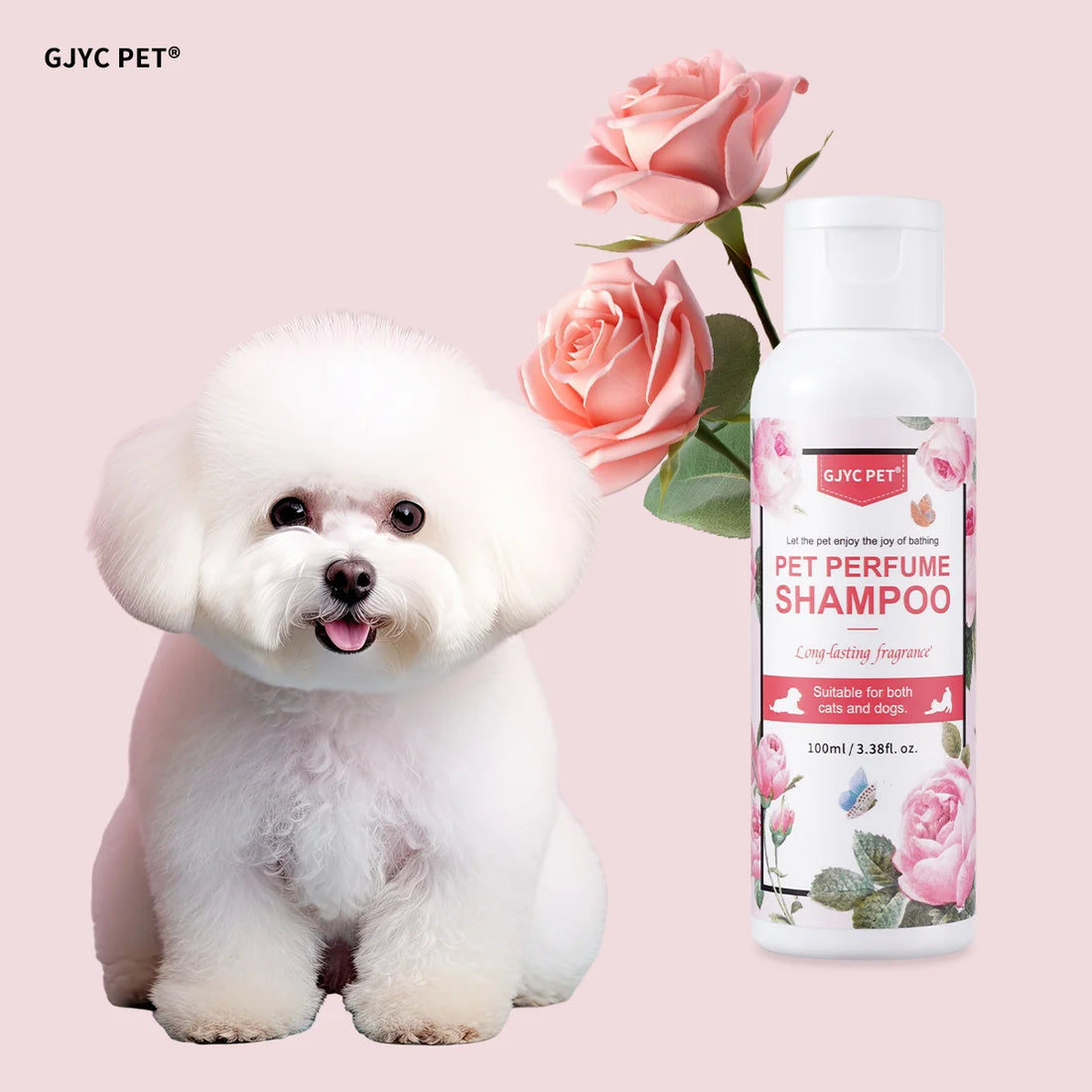 Perfumed Pet Shampoo for Dogs Cats | Natural Long Lasting Fragrance Odor Control PH Balanced for Sensitive Skin Daily Grooming