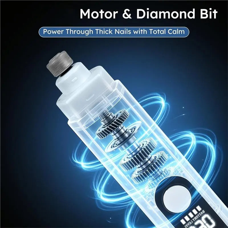 ABKO-5-Speed Dog Nail Grinder With LED Lights & Smart LED Screen