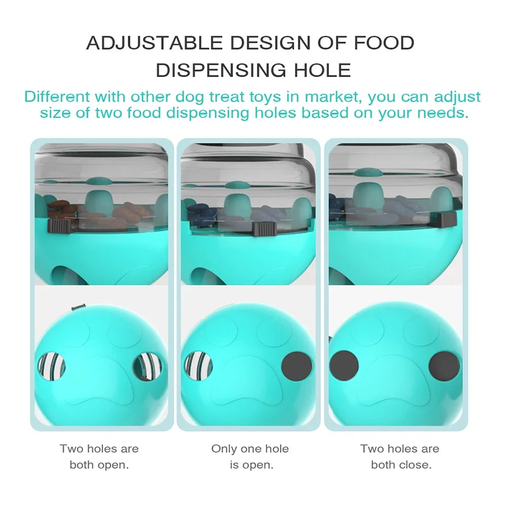 Dog Toy Treat Dispenser For Small Big Dogs Interactive Shaking Leakage Food Container Increases IQ Tumbler Pet Track Rolling Toy