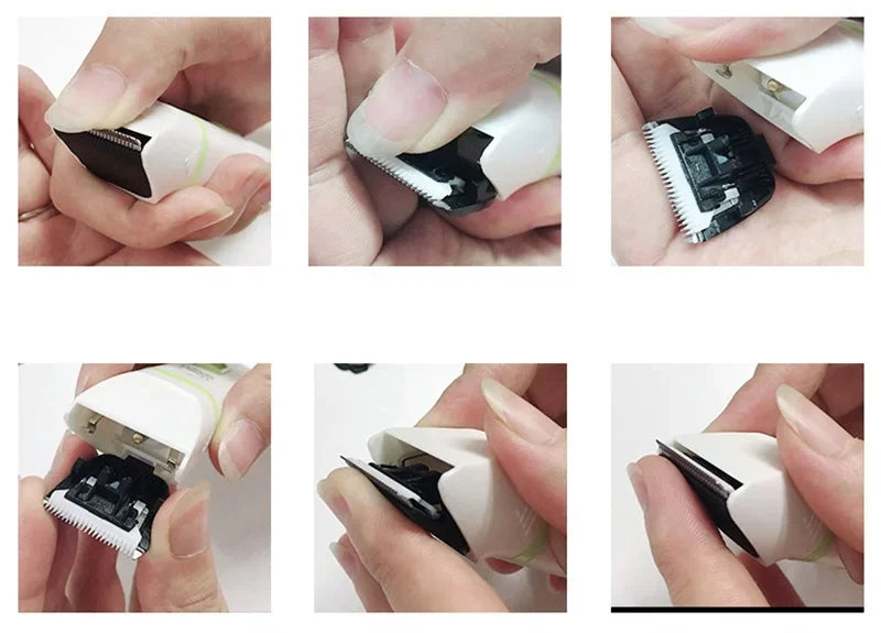 2-in-1 Pet Hair Trimmer and Nail Grinder Ceramic Blade Grooming Clippers for Dogs and Cats with Nail Cutter Hair Cutting Machine