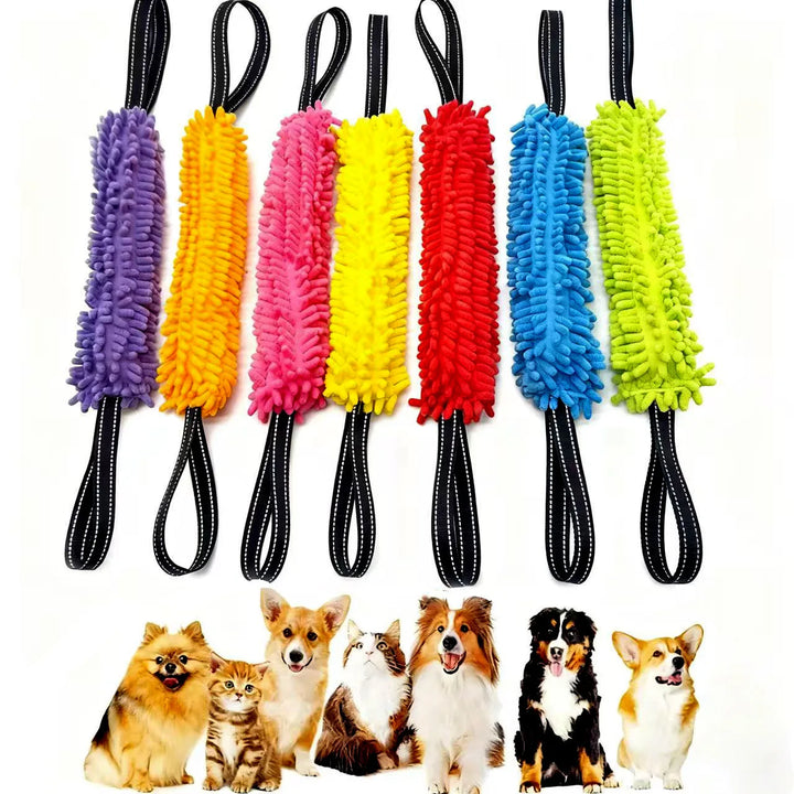 Dog Tug Toy Durable Rope Chew Toy Interactive Training Toy Pet Dental Cleaning Toy for Small Medium Dogs Puppy Pet Supplies